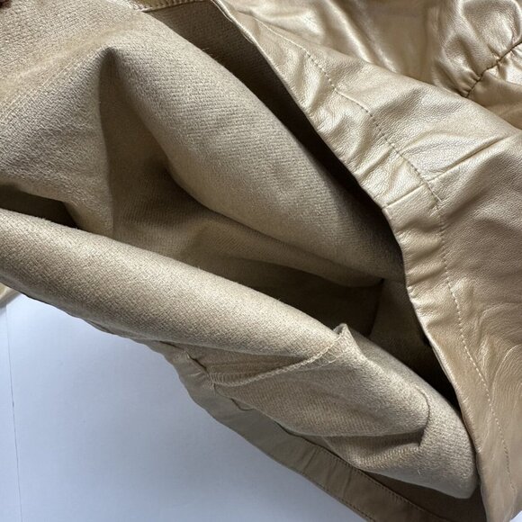 New! Billieblush Gold Faux Leather Dress - Picture 6 of 7